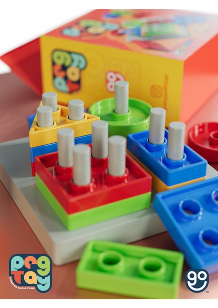 Pag Tag Bultak Geometrik Şekiller Motor Beceri Geliştirici Eğitici Oyuncak Bebek Aktivite Oyuncağı