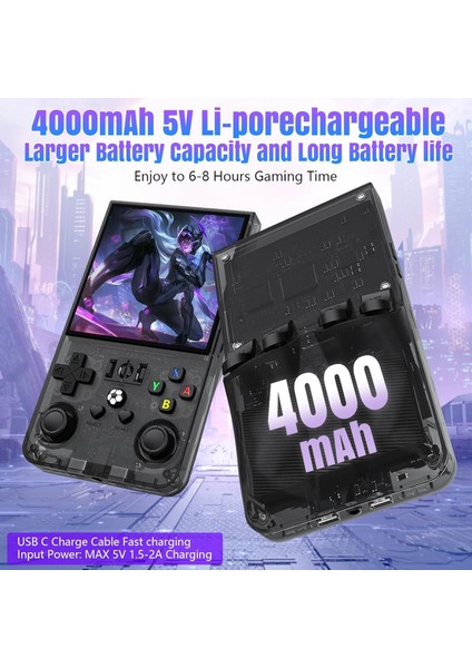 R36S Max Retro El Oyun Konsolu 4.0\'\' IPS Ekranlı 18.000 Oyunlu