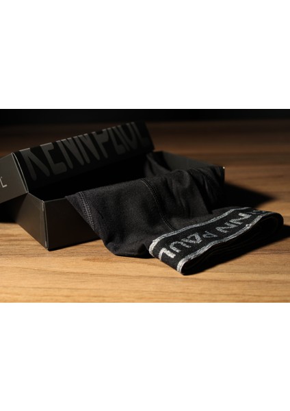 Bambu Uzun Paçalı Sporcu Boxer - Füme, Nefes Alır, Konforlu