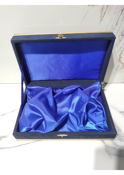 Cezveli 2 Kişilik Fincan Takımı Için Kadife Kutu Lacivert fiyatları