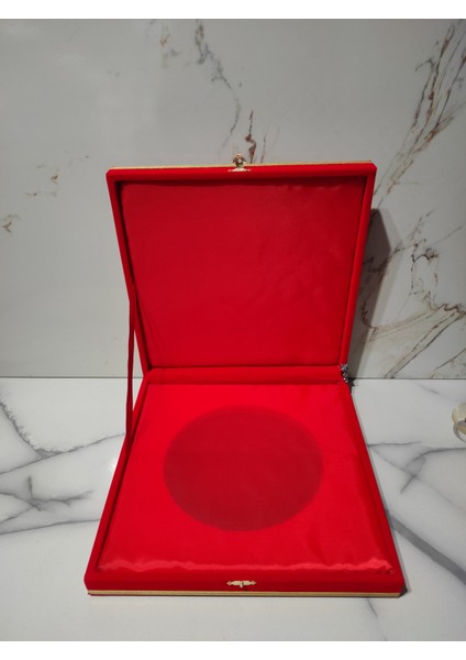 Kadife Kutu 35 cm Tabak Kırmızı fiyatları