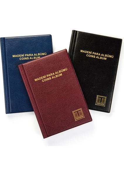 Teksöz Madeni Para Albümü Kapamalı 60 Adetlik Bordo fiyatları
