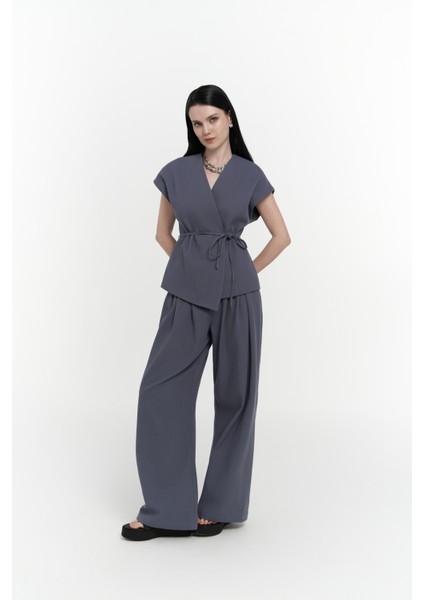 Sorrenio Indigo Yelek Pantolon Takım