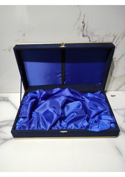 Tepsili 2 Kişilik Fincan Takımı Için Kadife Kutu Lacivert fiyatları