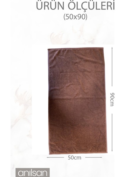 6'lı Kahverengi El Havlusu - 50x90 Cm, 225 Gr, %100 Pamuk, Spa Ve Otel Havlusu, Günlük Kullanıma Uygun indirimleri