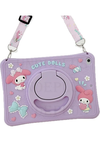 Honor Pad X8A 11INÇ Kılıf Cute Dolls Standlı Eğlenceli 3D Karekterli Çocuk Kılıfı