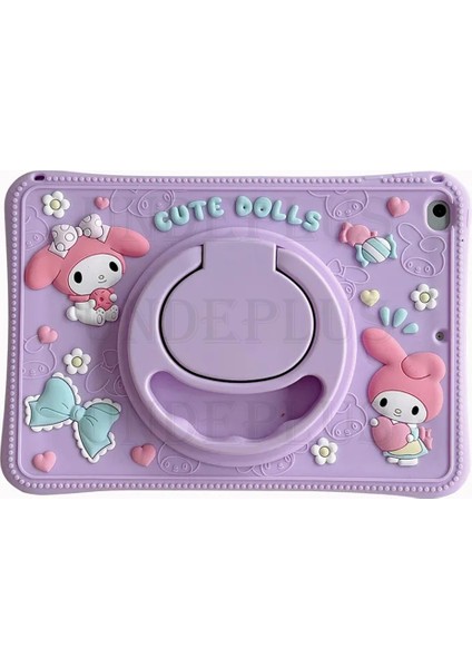 Xiaomi Redmi Pad Se 8.7nç Kılıf Cute Dolls Standlı Eğlenceli 3D Karekterli Çocuk Kılıfı fiyatları