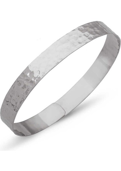 21898 Gümüş Dövme Bayan Bileklik