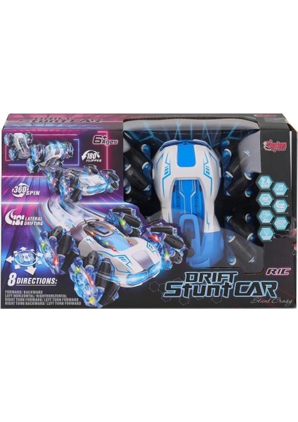 Nessiworld Hg4-33 Kumandalı Müzikli Işıklı Drift Stuntu Akrobat Araba -Vardem