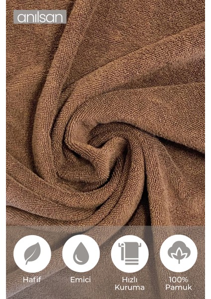 2'li Kahverengi Banyo Havlusu - 90 x 150 cm , 650 Gr, PAMUK, Spa ve Otel Havlusu, Günlük Kullanım indirimleri