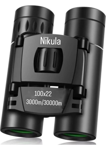 100x22 Cepte Taşımalı Kauçuk Kaplama Profesyonel Mini Dürbün3000m/30000m