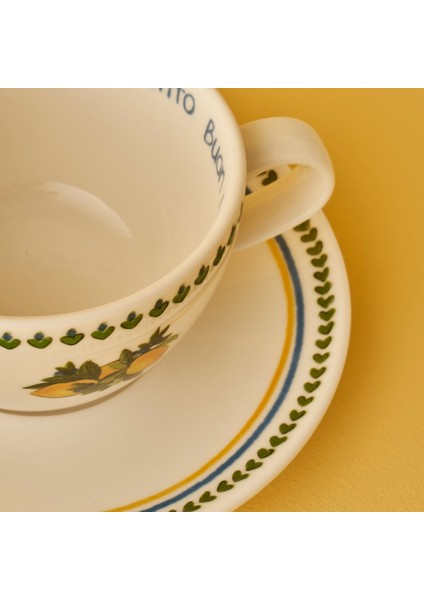 Lemoncello Porselen 2'Li Çay Fincanı Seti 270 Cc