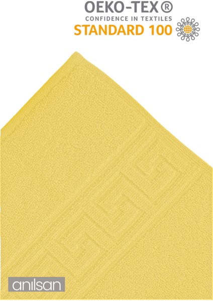 4'lü Greek Sarı Banyo Havlusu - 70 x 140 cm , 490 Gr, PAMUK, Spa ve Otel Havlusu