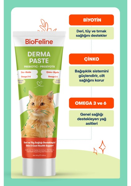 Kediler İçin Derma Malt Macun – Tüy Sağlığı Destekleyici 100g