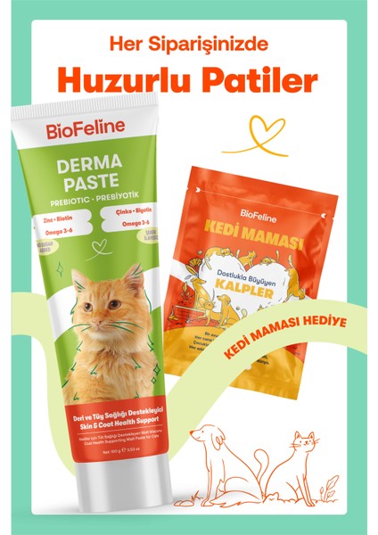 Kediler İçin Derma Malt Macun – Tüy Sağlığı Destekleyici 100g