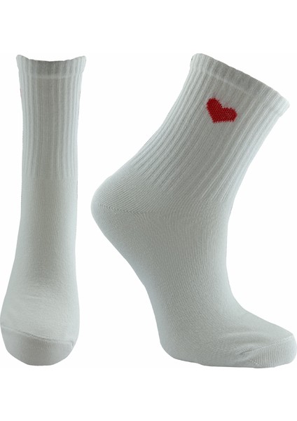 2 Çift Kalp Desenli Kolej Çorap Beya-Pembe fiyatları