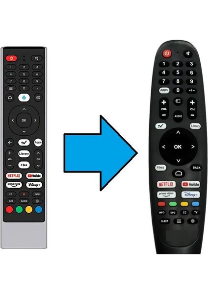 Sungate Hiking Smart Tv Kumandası-Resimde Sağdaki Gönderilir