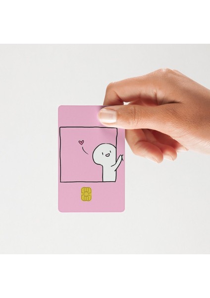 2'li Sevgili Kanka Bacı Kardeş Banka, Papara, Kredi Kart Kaplama Sticker fiyatları