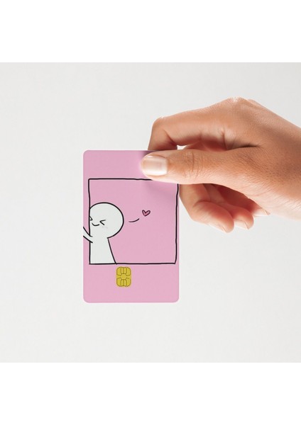2'li Sevgili Kanka Bacı Kardeş Banka, Papara, Kredi Kart Kaplama Sticker modelleri