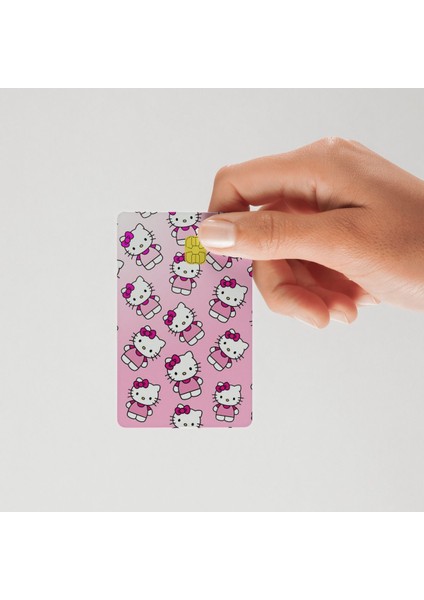 6 Çeşit Karma Aşko Kuşko Pembe Kart Kaplama Yüksek Kaliteli Baskı Sticker