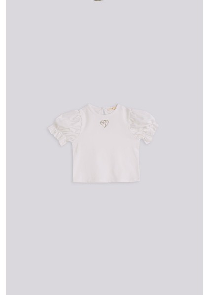 Bg Store Kız Çocuk Beyaz Bluz