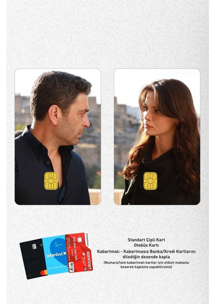 Alya & Cihan 2'li Uzak Şehir Sevgililere Özel Papara, Kredi Kart Kaplama Sticker