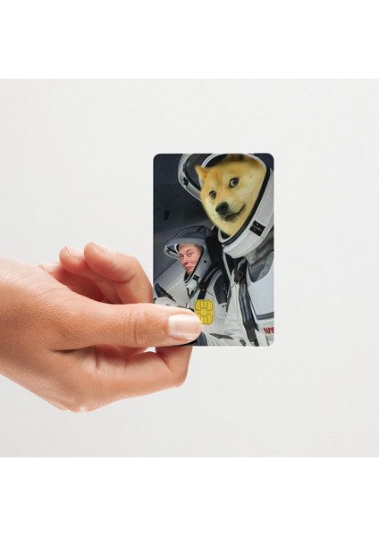 Doge & Elon Musk Ikilisi Papara, Kredi Kart Kaplama Sticker modelleri