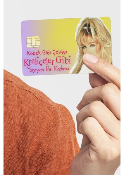 Kraliçeler Gibi Seda Sayan Kart Kaplama Etiketi (Yüksek Kalite)