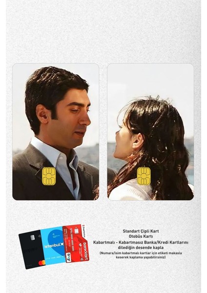 Polat & Elif 2'li Kurtlar Vadisi Papara, Kredi Kart Kaplama Sticker