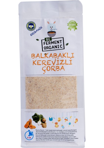Organik Balkabaklı Kerevizli Çorba 180 gr