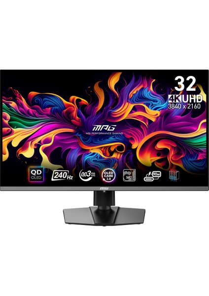 Yenilenmiş Msı 31.5" Mpg 321URX Qd-Oled 3840X2160 (Uhd) 16:9 Flat Qd-Oled 240HZ 0.03MS Freesync Premıum Pro Gamıng Monıtor