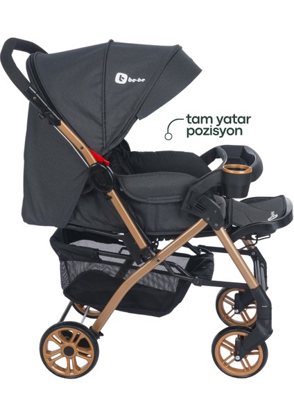Active Travel Çift Yön Tam Yatış Pozisyonlu Pratik Katlanır Mama Tablalı Pusetli Bebek Arabası indirimleri