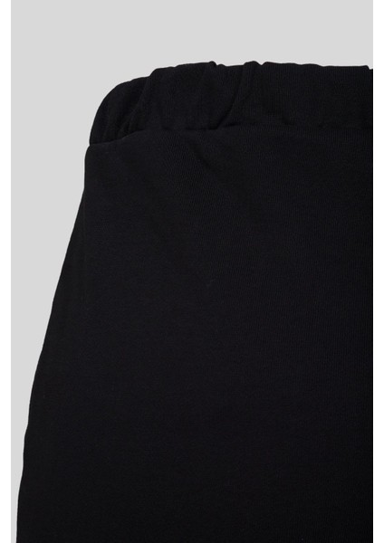 Kadın Bağcıklı Spor Pantolon Siyah