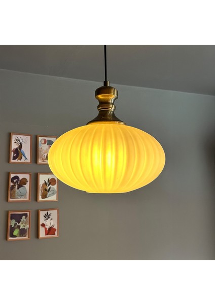 Elegant Beyaz Cam Tekli Avize Eskitme Knob Tokmak Başlık Sarkıt Lamba Restoran Salon Aydınlatma