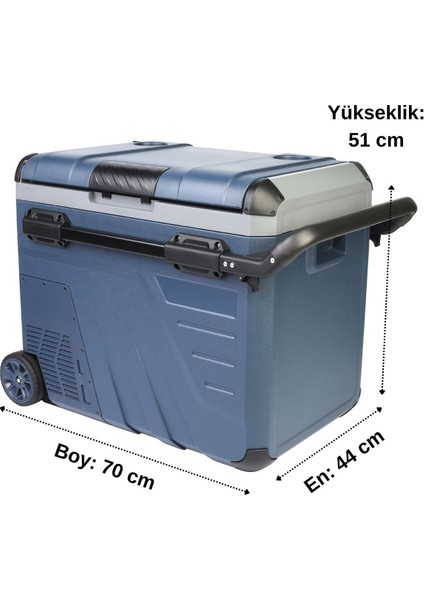 45 Litre Tekerlekli Kompresörlü Oto Buzdolabı