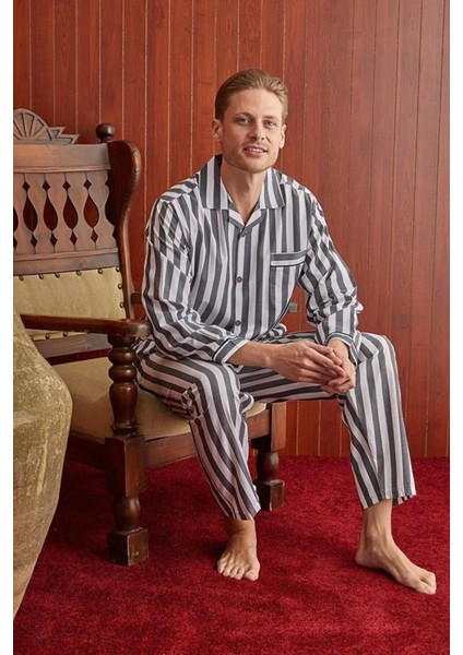 Poplin Kumaş %100 Pamuk Erkek Pijama Takım