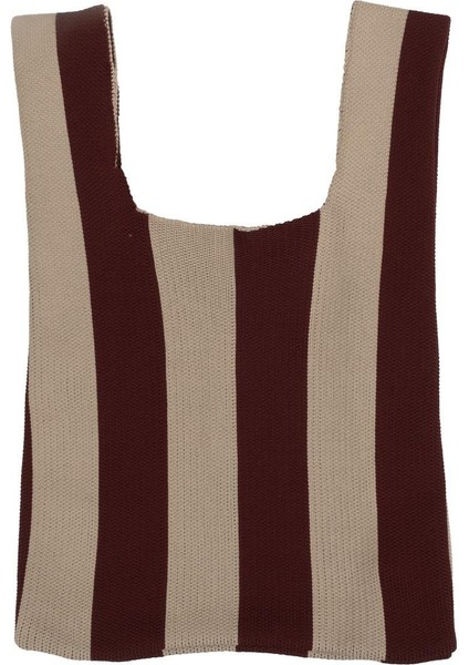 Bordo Triko El Çantası modelleri