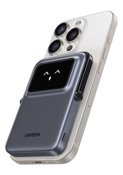 Uno Magsafe Wireless 10.000 mAh 20W Hızlı Şarj Mini Powerbank, Siyah - 45327