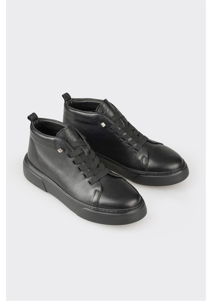 Siyah Deri Erkek Günlük Bot fiyatları