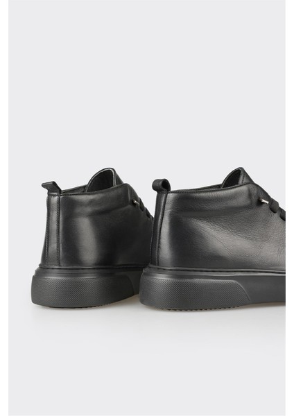 Siyah Deri Erkek Günlük Bot fırsatları