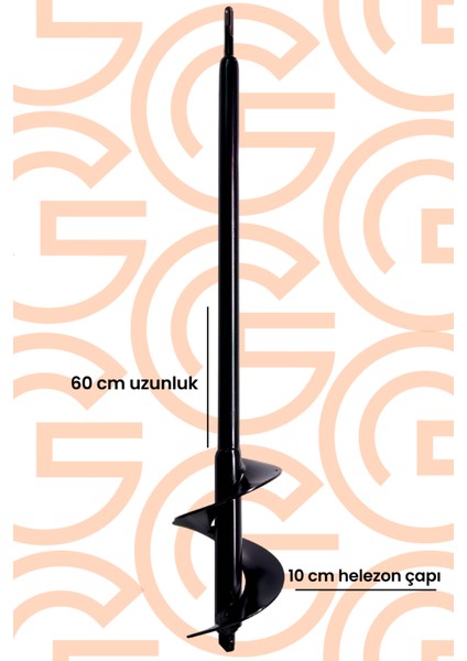 Hilti Uyumlu Toprak Burgu 60X10