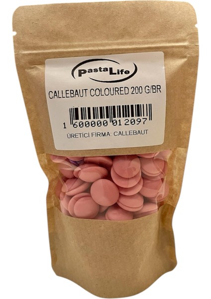 Callebaut Coloured Çilek Drop Çikolata 200 gr