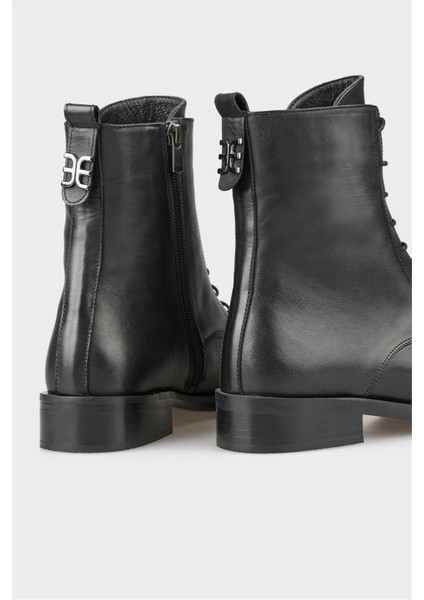 Deri Kadın Günlük Bot Siyah fırsatları