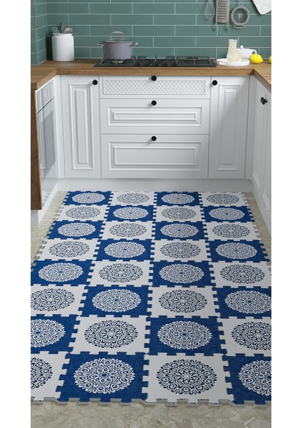 Dijital Osmanlı Motif Desenli Mutfak-Oturma Odası-Salon Halısı/yapboz Halı/puzzle Halı/ Japon Halı fiyatları