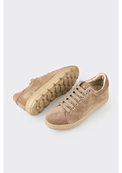 Bej Deri Erkek Günlük Ayakkabı modelleri