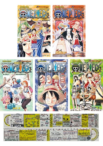 One Piece 24-25-26-27-28. Ciltler Manga Seti + Mat. Öğreten Cetvel
