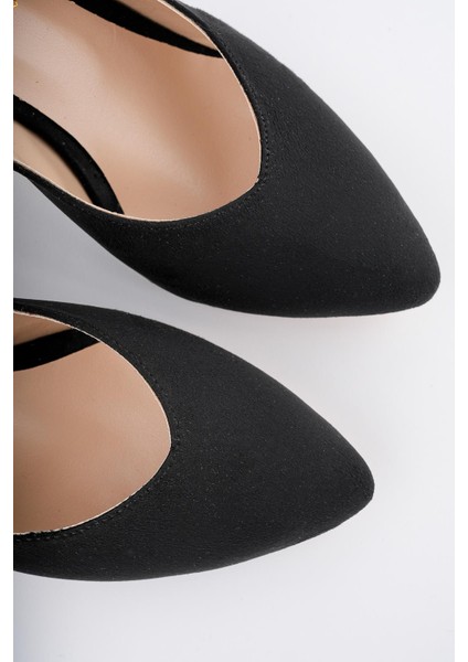 W0711 Garantili Kadın Arkası Açık Klasik Günlük Tarz Şık ve Rahat Topuklu Ayakkabı fırsatları