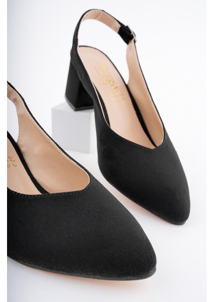 W0711 Garantili Kadın Arkası Açık Klasik Günlük Tarz Şık ve Rahat Topuklu Ayakkabı indirimleri