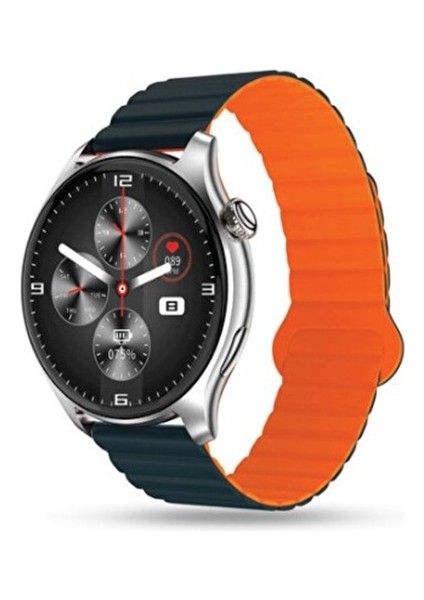 S22 Akıllı Saat Gümüş Mavi Turuncu