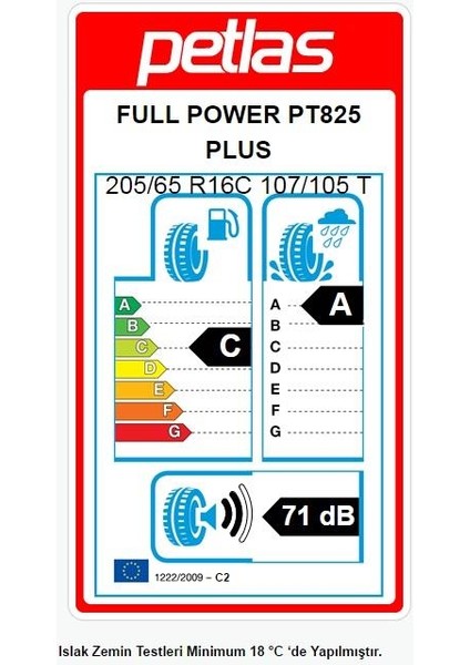 205/65 R16 C Tl 107/105T 8pr Full Power PT825 Plus Kamyonet Oto Yaz Lastiği (Üretim Yılı:2025) fiyatları